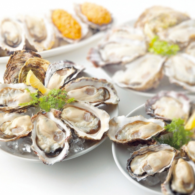 生牡蠣の盛り合わせ
